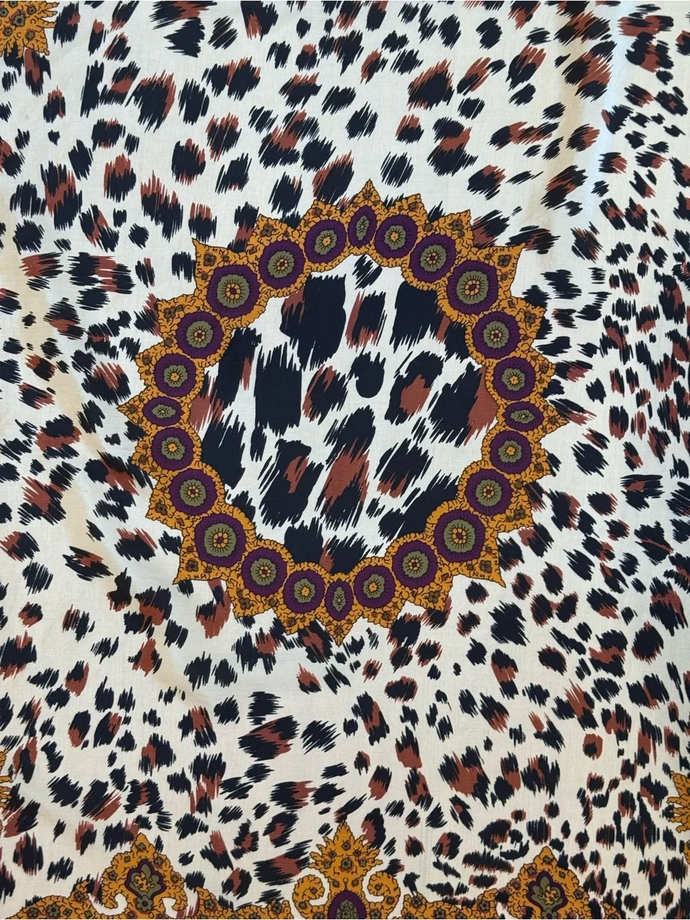 Echo animal print regal silk scarf classic